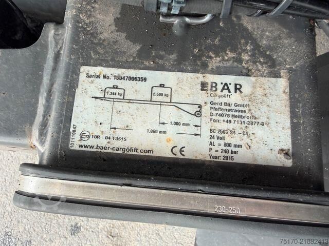Vending truck Ewers PRASQ18 Schwenkwand SAF LBW BÄR 2.500kg
