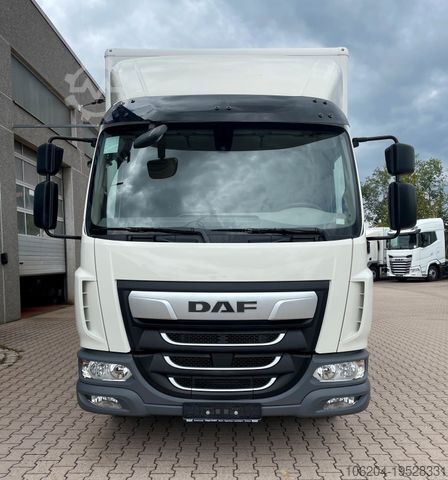 Box truck DAF LF230 DC 12t Möbelkoffer Filz Tür LBW1500 AHK
