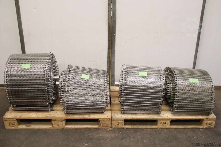 Förderbandgurt Gliedergurt Edelstahl 4 Rollen Costacurta VICO FLEX Breite 460 mm