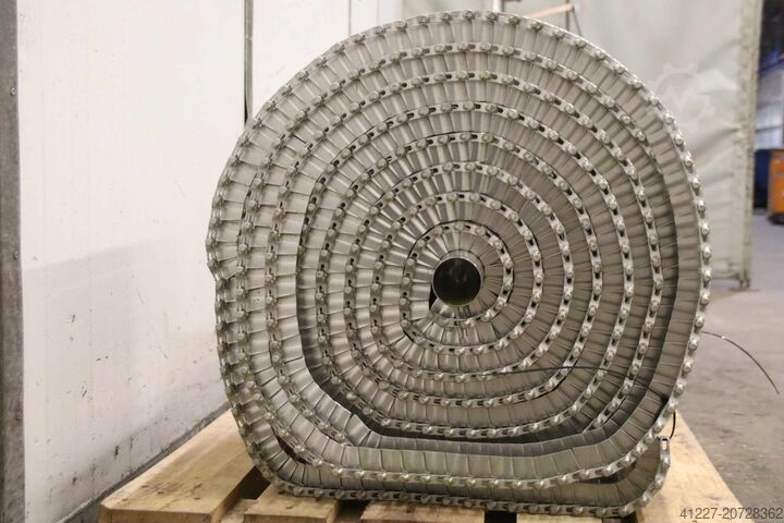 Förderbandgurt Gliedergurt Edelstahl 4 Rollen Costacurta VICO FLEX Breite 460 mm