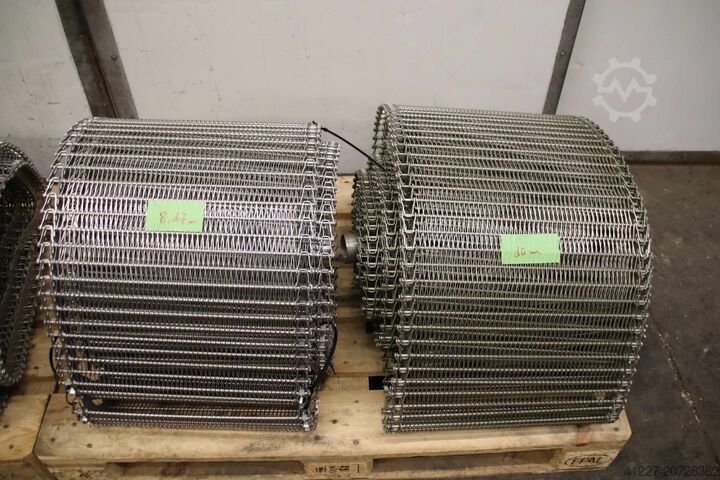 Förderbandgurt Gliedergurt Edelstahl 4 Rollen Costacurta VICO FLEX Breite 460 mm