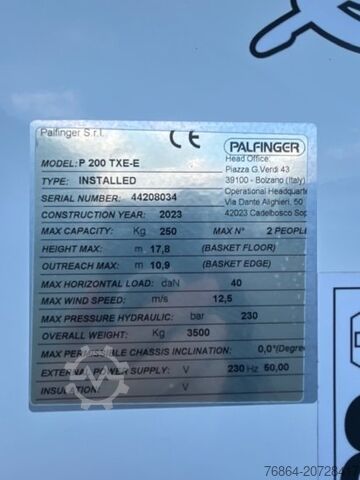 LKW mit Hubarbeitsbühne IVECO DAILY 35S14, HUBARBEITSBüHNE PALFINGER P200TXE