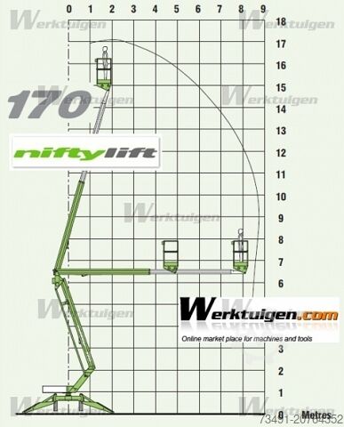Work platform trailer Niftylift 170 HE Anhängerbühne 17m