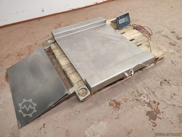 Bodenwaagen aus Edelstahl Floor Scales Stainless Steel with Ramp KPZ 52E-9-1