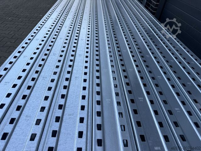 Hochregallager Palettenregalständer Bito PRO/ Profil: 100 x 76 x 2,25 mm / 12.400 x 1.100 mm