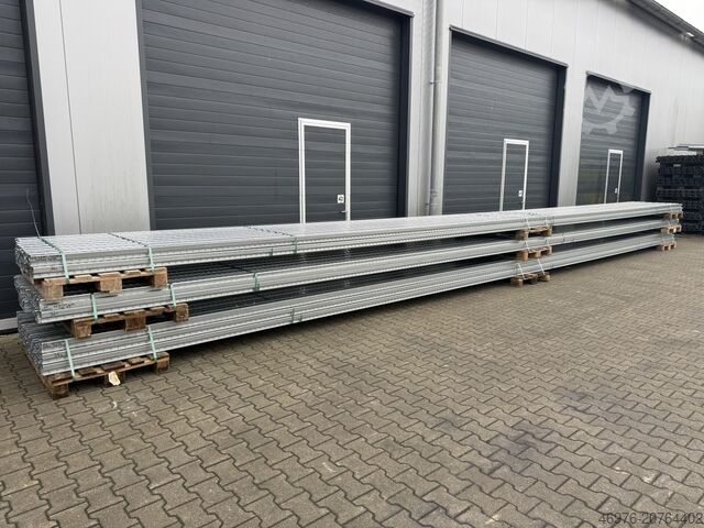 Hochregallager Palettenregalständer Bito PRO/ Profil: 100 x 76 x 2,25 mm / 12.400 x 1.100 mm