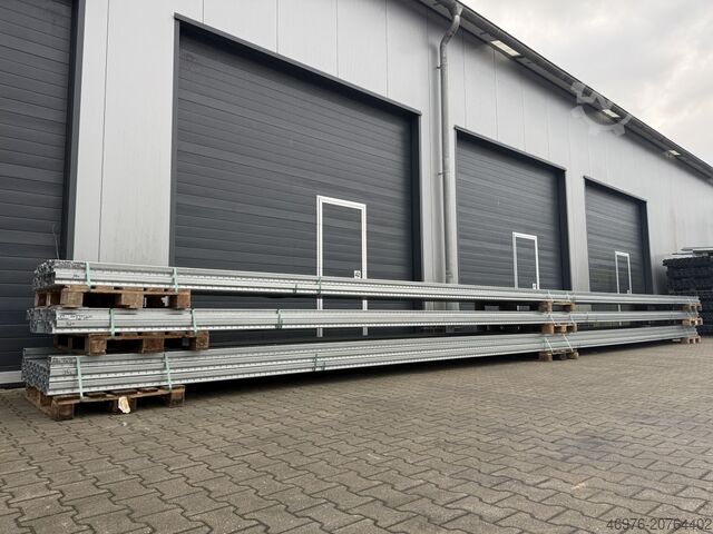 Hochregallager Palettenregalständer Bito PRO/ Profil: 100 x 76 x 2,25 mm / 12.400 x 1.100 mm