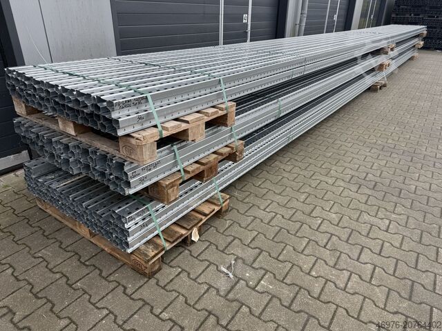 Hochregallager Palettenregalständer Bito PRO/ Profil: 100 x 76 x 2,25 mm / 12.400 x 1.100 mm