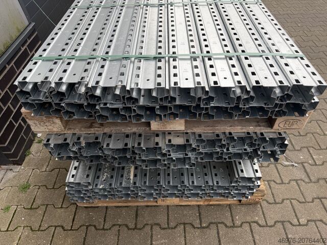 Hochregallager Palettenregalständer Bito PRO/ Profil: 100 x 76 x 2,25 mm / 12.400 x 1.100 mm