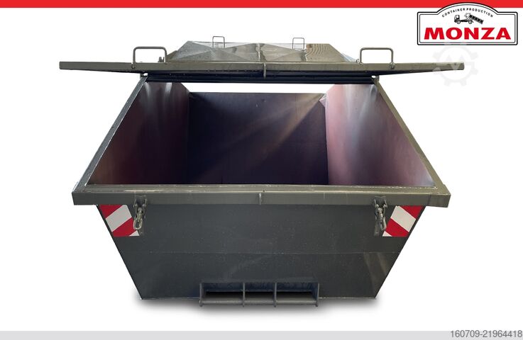 Skip container Monza 10 m³ - Absetzmulde - Stahldeckel