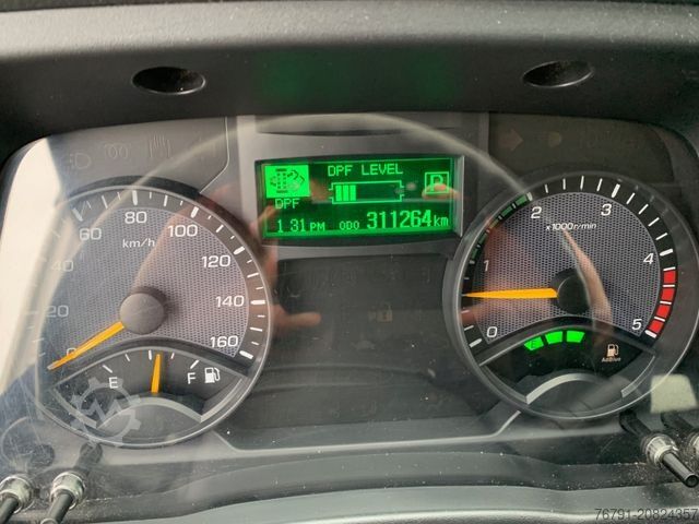 LKW mit Pritsche & Plane MITSUBISHI FUSO Canter 9C18_Autom_Klima_ Schiebeplane_EURO6