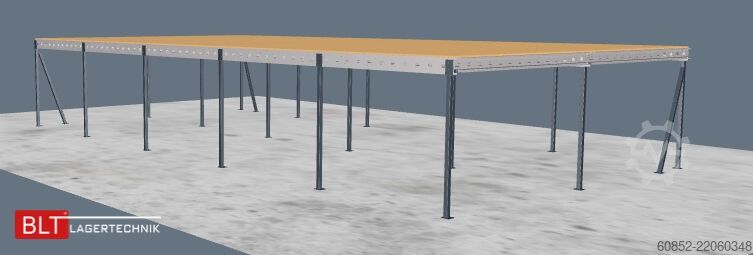 Storage platform 10x20m Lagerbühne , Belastung : 500kg/qm Unterkante: 3m ,ca. 200qm , Systembühne