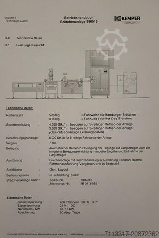 Dough line Kemper Multimatic