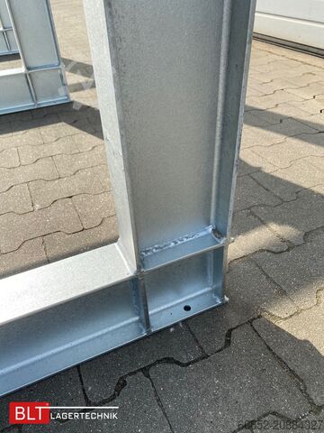 Cantilever rack ca. 4,02 lfm. Kragarmregal  H: 350cm T: 137 cm , 500kg/Arm , 4 Lagerebenen