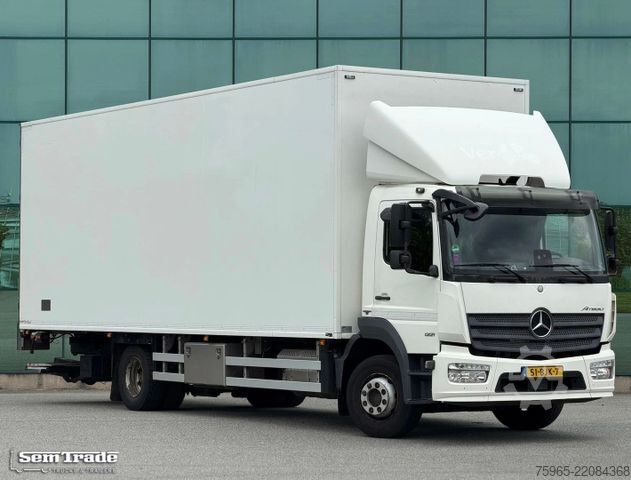Box truck MERCEDES-BENZ Atego 1221 EURO 6 VAN BEURDEN BAK LAADKLEP KACHE