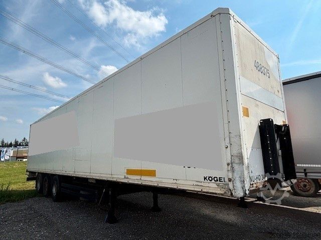 Box semitrailer KÖGEL 3-Achs Koffer Doppelstock+BPW+Luft+Rolltor+TÜV