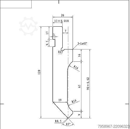 Hydraulic CNC  Press Brake MTP 160x3200 Metal Technics Polska MTP-3212 CNC 160x3200