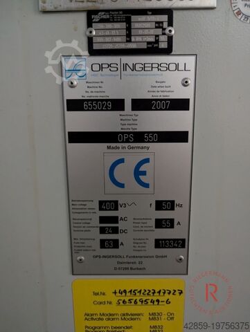 Vertikales Bearbeitungszentrum INGERSOLL OPS 550