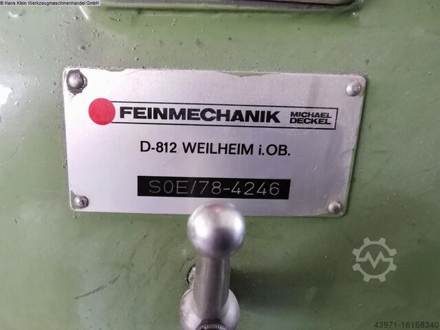 Turning Tool Grinding Machine FEINMECHANIK MICHAEL DECKEL SOE
