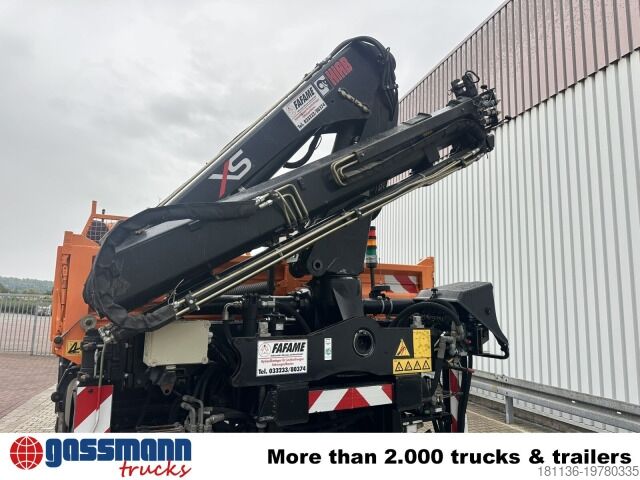 Spezial-LKW Unimog U500 4x4 405/40 mit Heckkran Hiab 077-1 HiDuo,