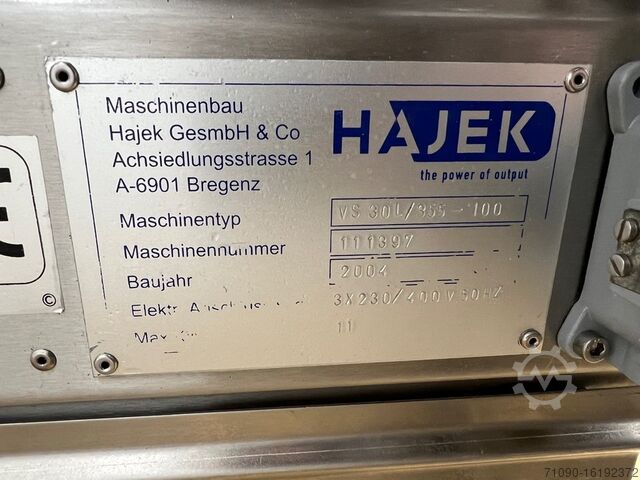 Thermoformer Hajek VS-30