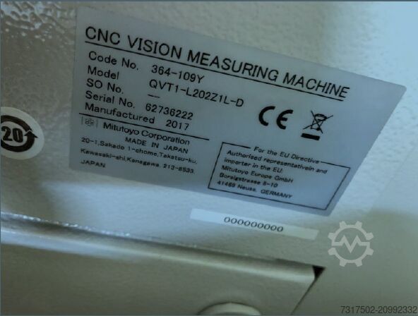 Coordinate measuring machine Mitutoyo QVT1-L2022IL-D