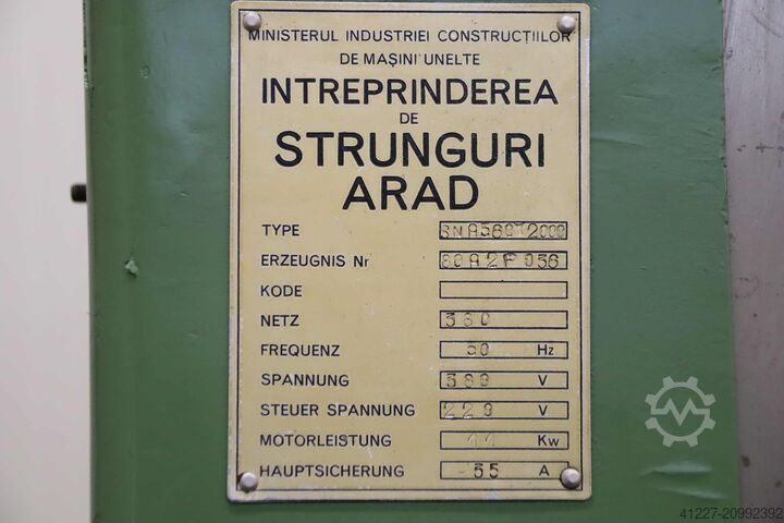 Lathe 560 x 2000 mm Arad SNA560x2000