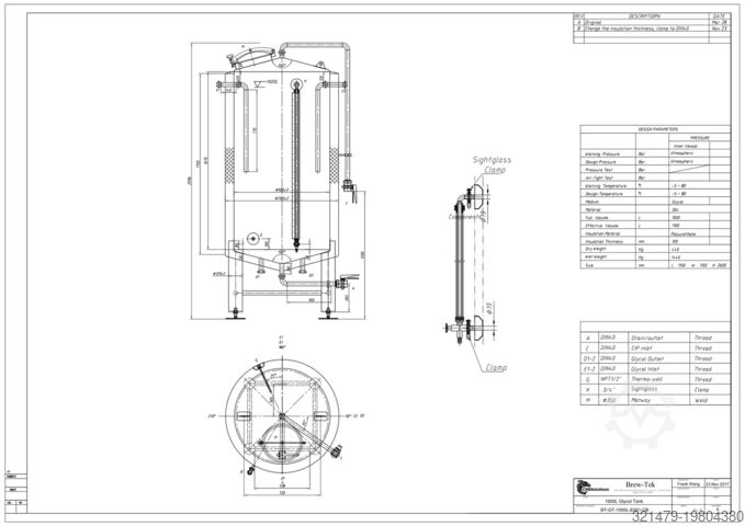 Brew house, fermentation cellar, storage cellar 20hl Brauerei komplett 2019