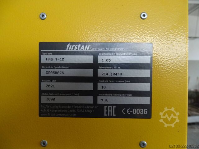 Schraubenkompressor First Air FAS 7-10