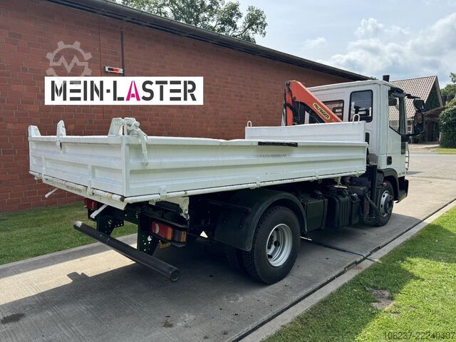 Three-way tipper van IVECO ML75E16 3 S-Kipper Kran PK  9,4m-550 kg Greifer
