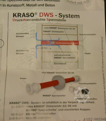DruckWasserdichte Spannstelle KRASO DWS-SYSTEM