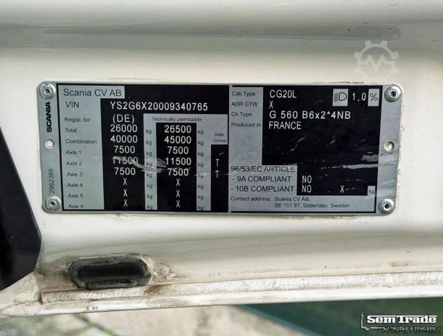 Kühlkoffer-LKW SCANIA G 560 NGS FULL AIR RETARDER ONLY 96.000 KM ISOLA