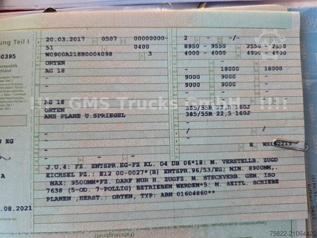 LKW mit Pritsche & Plane MAN TGX 26.500 / Zug / Ret / Lenkachse / XL Zertifik