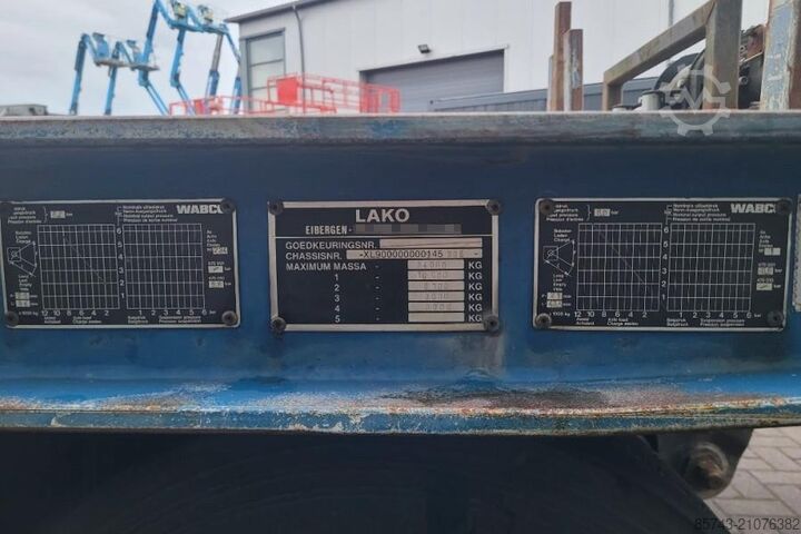 Lako SDA-434 Dutch Registration, 4 Axles, 25.5t Loading Lako SDA-434 Dutch Registration, 4 Axles, 25.5t Loading