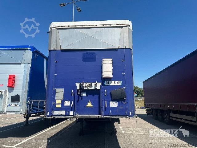 Auflieger mit Pritsche & Plane Schmitz Cargobull Semitrailer Curtainsider Mega