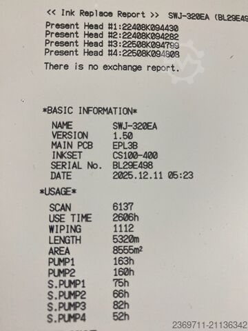 Großformat-Solventdrucker Mimaki SWJ-320EA