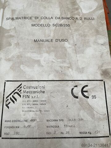 Leimauftragsmaschine FIN SC2B/250