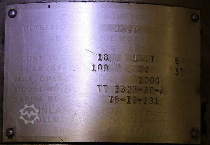 Servo motor 2000 rpm Inland Motor Division TT 2923-20-A