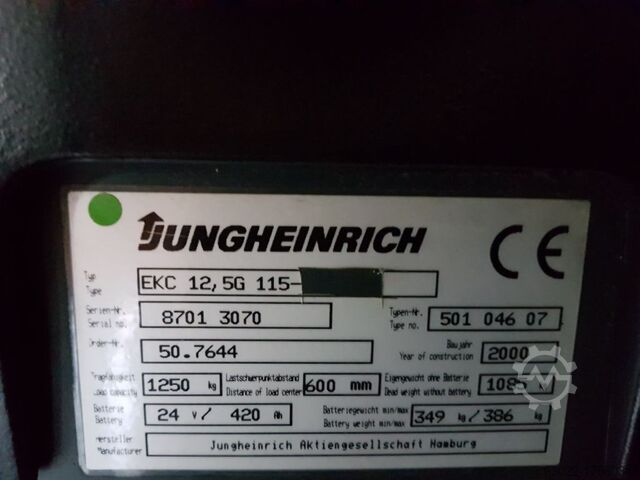 Ride on Truck Jungheinrich EKC 12.5G-115