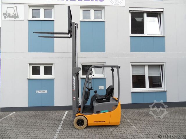 Elektro 3 Rad-Stapler Jungheinrich EFG 113 - neuwertig - 2 Stunden - Freihub