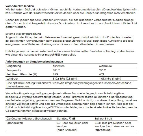 Digitaldruckmaschine Canon image PRESS C10000 VP