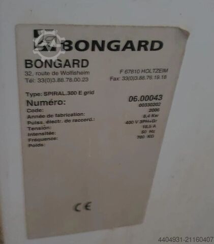 Spiralkneter für 125 kg Mehl Bongard SPIRAL E 300