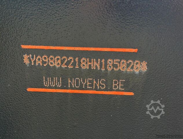 Trailer with working platform  Noyens NOYENS 01L 2 ASSER TROMMELREMMEN 600x254x