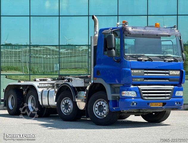 Roll-off tipper truck GINAF X 4241 S 8X4 EURO 5 MANUAL GEARBOX 460 HP ONLY 1
