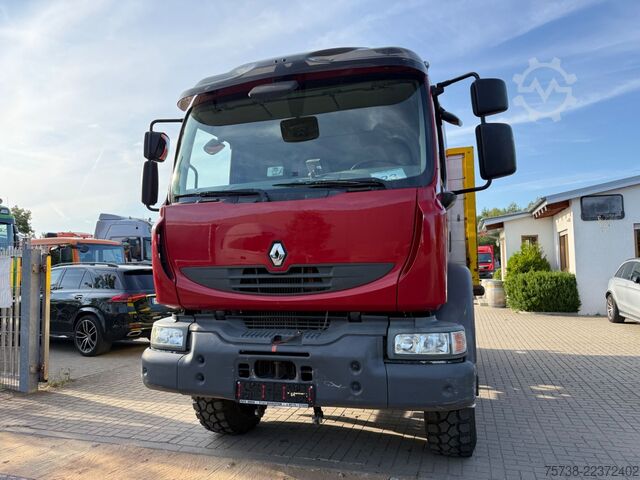 Flatbed truck RENAULT Midlum 280 DXI 4x4 Pritsche+LBW/BLATTFEDERUNG