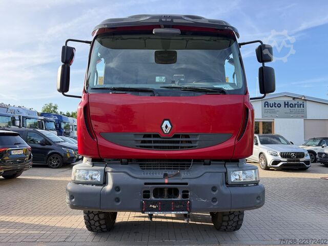 Flatbed truck RENAULT Midlum 280 DXI 4x4 Pritsche+LBW/BLATTFEDERUNG