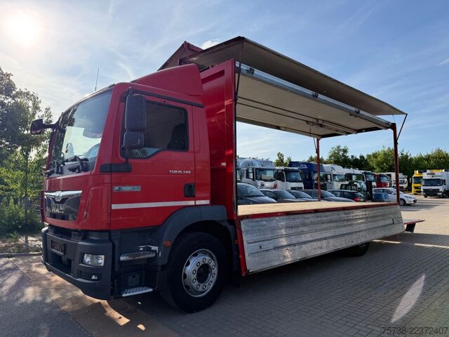 Beverage truck MAN TGM 18.340 Getränkewagen Ewers Schwenkwandaufbau