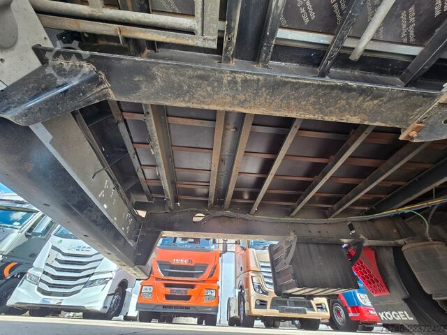 Open semitrailer with tarp KÖGEL S 24 * 1. HAND * HUBDACH * OHNE BESCHRIFTUNG *