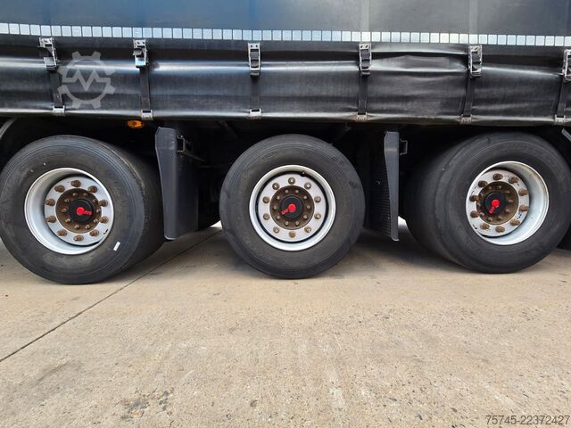 Open semitrailer with tarp KÖGEL S 24 * 1. HAND * HUBDACH * OHNE BESCHRIFTUNG *
