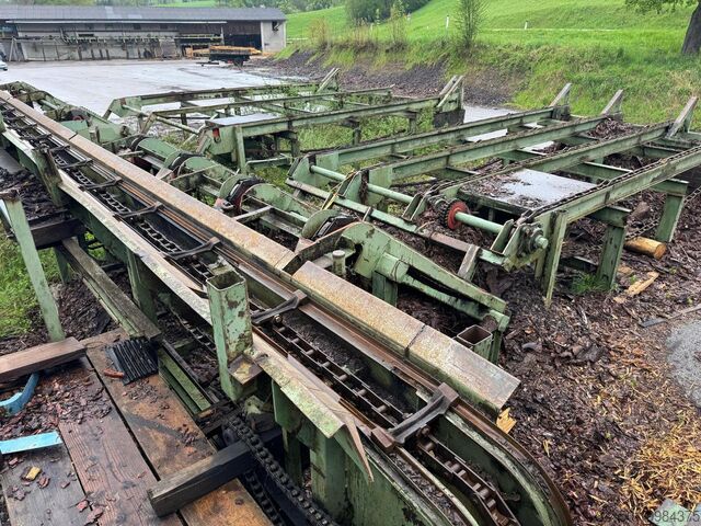 Round timber sorting plant  